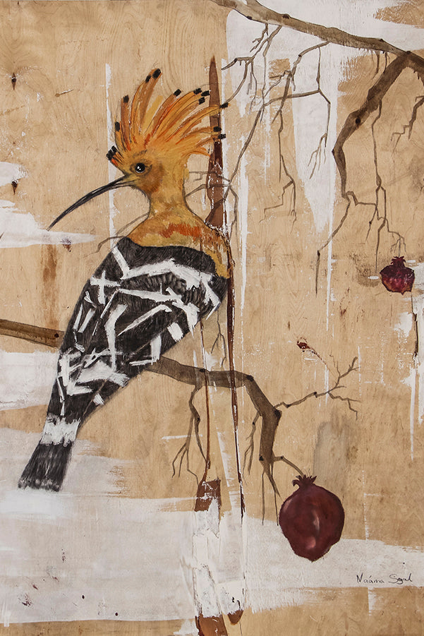 הדפסת נייר של ציור ציפור הדוכיפת