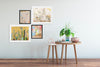 חמורים, יונק דבש ועץ זית - קיר גלריה 4 הדפסי נייר