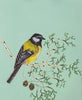 ציור מקורי על גבי דיקט של ציפור ירגזי